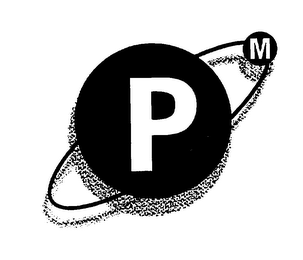 P M logo