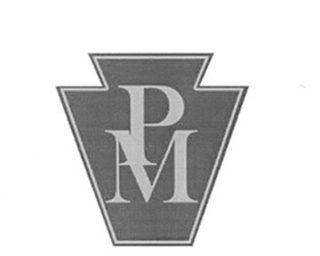 P M logo