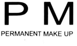 P M PERMANENT MAKE UP logo