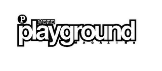 P MOTO PLAYGROUND MAGAZINE logo