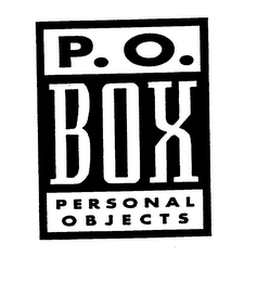P. O. BOX PERSONAL OBJECTS logo