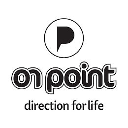 P ON POINT DIRECTION FOR LIFE logo