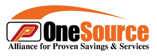 P ONE SOURCE ALLIANCE FOR PROVEN SAVINGS & SERVICES logo