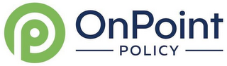 P ONPOINT POLICY logo