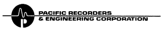 P PACIFIC RECORDERS & ENGINEERING CORPORATION logo