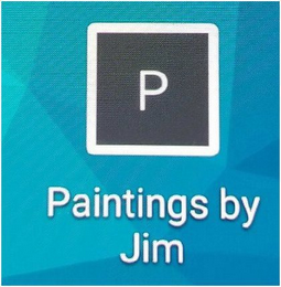 P PAINTINGS BY JIM logo