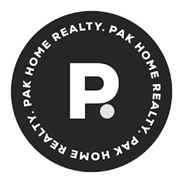 P. PAK HOME REALTY. PAK HOME REALTY. PAK HOME REALTY. logo