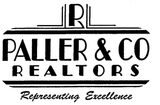 P PALLER & CO REALTORS REPRESENTING EXCELLENCE logo