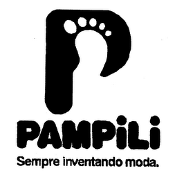 P PAMPILI SEMPRE INVENTANDO MODA. logo