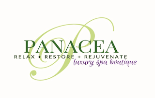 P PANACEA RELAX + RESTORE + REJUVENATE LUXURY SPA BOUTIQUE logo