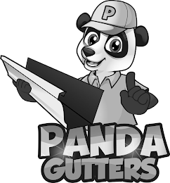 P PANDA GUTTERS logo