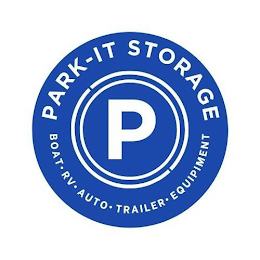 P PARK-IT STORAGE BOAT · RV · AUTO · TRAILER · EQUIPMENT logo