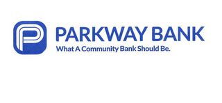 P PARKWAY BANK WHAT A COMMUNITY BANK SHOULD BE. logo