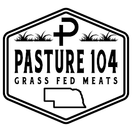 P PASTURE 104 GRASS FED MEATS logo