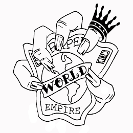 P PE WORLD EMPIRE logo