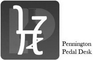 P PENNINGTON PEDAL DESK logo