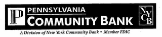 P PENNSYLVANIA COMMUNITY BANK NYCB A DIVISION OF NEW YORK COMMUNITY BANK · MEMBER FDIC logo