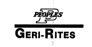 P PEOPLES GERI-RITES logo