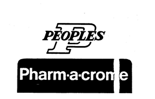 P PEOPLES PHARM-A-CROME logo