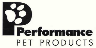 P PERFORMANCE PET PRODUCTS logo