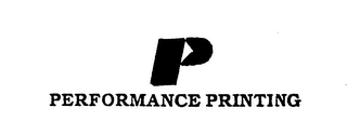 P PERFORMANCE PRINTING logo