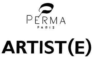 P PERMA PARIS ARTIST(E) logo