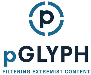 P PGLYPH FILTERING EXTREMIST CONTENT logo