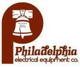 P PHILADELPHIA ELECTRICAL EQUIPMENT CO.PASS AND STOW PHILAD MDCCLIII logo