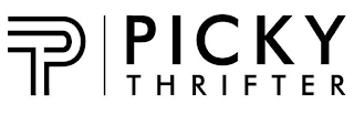 P PICKY THRIFTER logo