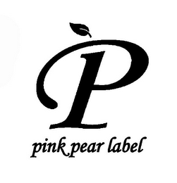 P PINK PEAR LABEL logo