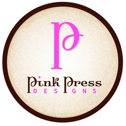 P PINK PRESS DESIGNS logo