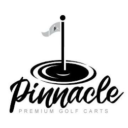 P PINNACLE PREMIUM GOLF CARTS logo