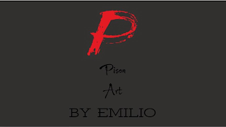 P PISON ART BY EMILIO logo
