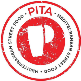P PITA · MEDITERRANEAN STREET FOOD · MEDITERRANEAN STREET FOOD · logo
