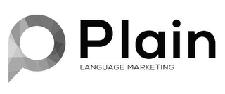P PLAIN LANGUAGE MARKETING logo