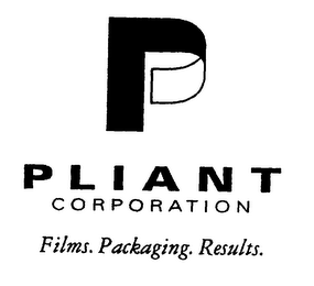 P PLIANT CORPORATION FILMS. PACKAGING. RESULTS. logo