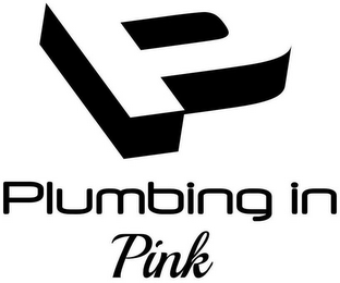 P PLUMBING IN PINK logo