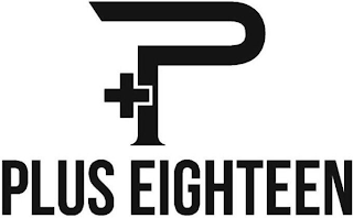 +P PLUS EIGHTEEN logo