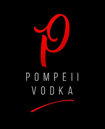 P POMPEII VODKA logo