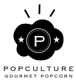P POPCULTURE GOURMET POPCORN logo