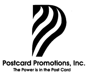 P POSTCARD PROMOTIONS, INC. THE POWER IS IN THE POST CARD logo