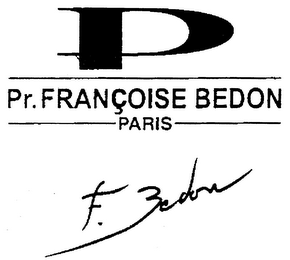 P PR. FRANÇOISE BEDON PARIS logo