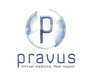 P PRAVUS VIRTUAL MEDICINE. REAL IMPACT logo