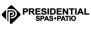 P PRESIDENTIAL SPAS · PATIO logo
