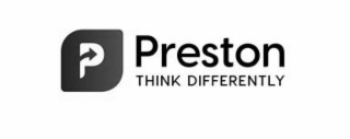 P PRESTON THINK DIFFERENTLY logo