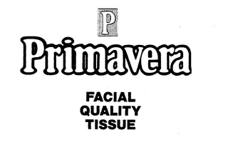 P PRIMAVERA FACIAL QUALITY TISSUE logo