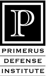 P PRIMERUS DEFENSE INSTITUTE logo