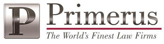 P PRIMERUS THE WORLD'S FINEST LAW FIRMS logo