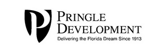 P PRINGLE DEVELOPMENT DELIVERING THE FLORIDA DREAM SINCE 1913 logo