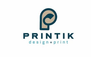 P PRINTIK DESIGN+PRINT logo